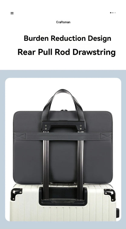 Borsa custodia impermeabile per laptop da 15,6" - Cartella a tracolla per MacBook Air e Pro