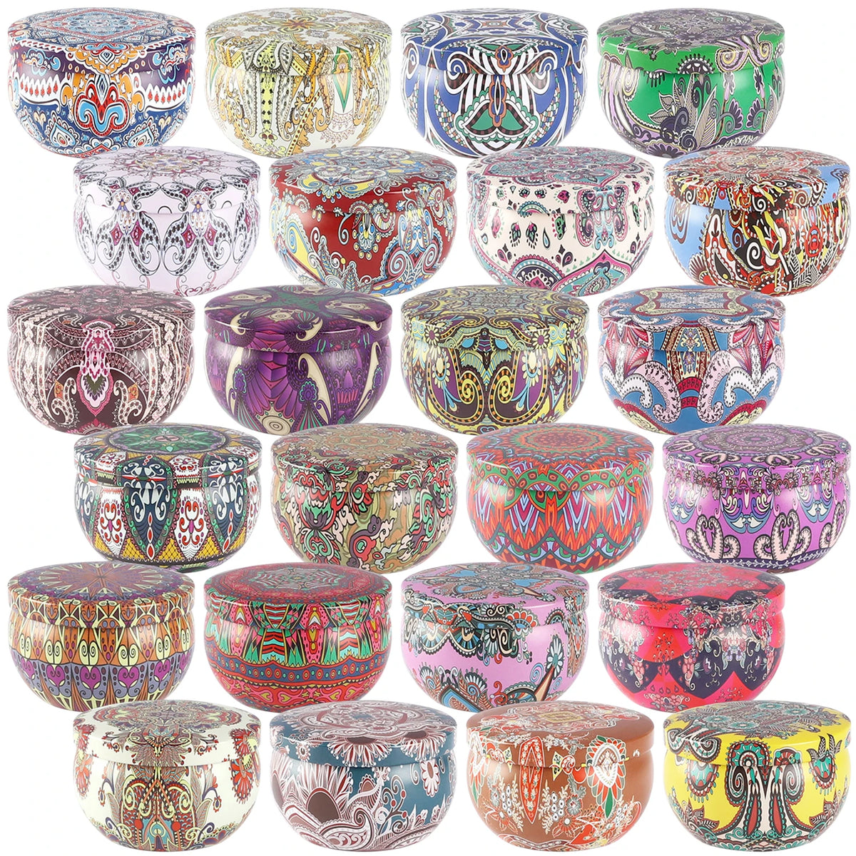 24-Pack of Chinese Classical Style Scented Candles, Party, Celebration Events, Holiday Gifts, Home Decoration, Wedding Decorations