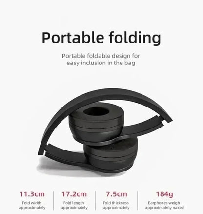 Foldable Bluetooth Headphones – Over-Ear Wireless with Mic