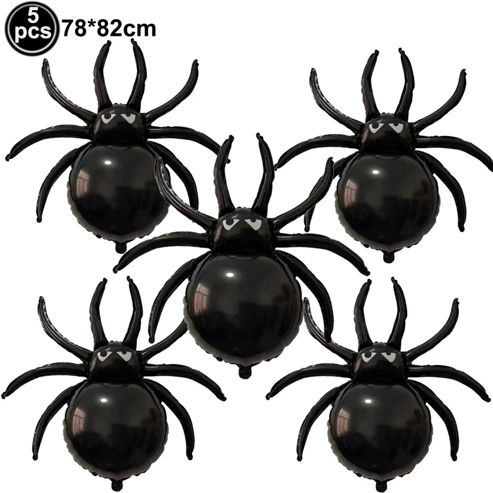 Halloween Standing Foil Balloons – Haunted House, Skull, Witch & Coffin Mylar Decorations