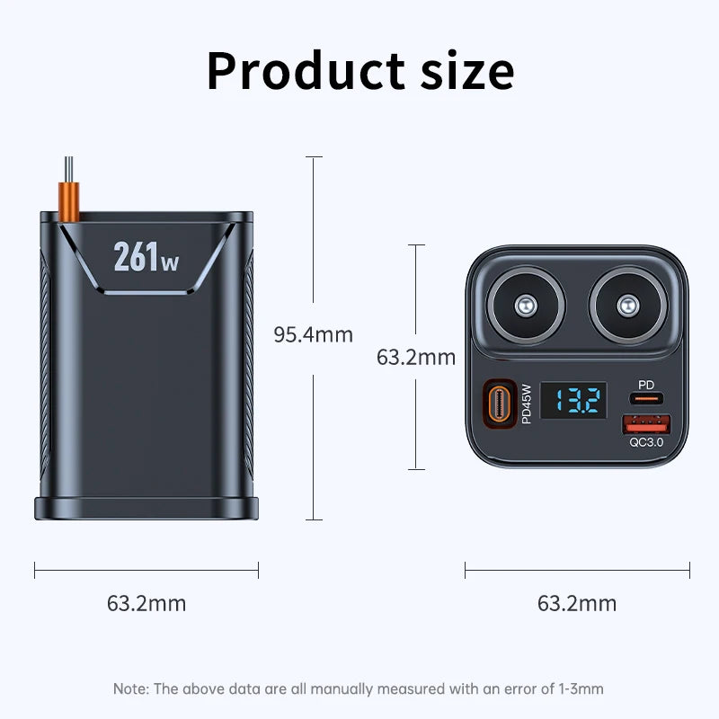 7-in-1 Cup-Holder Car Charger Adapter
