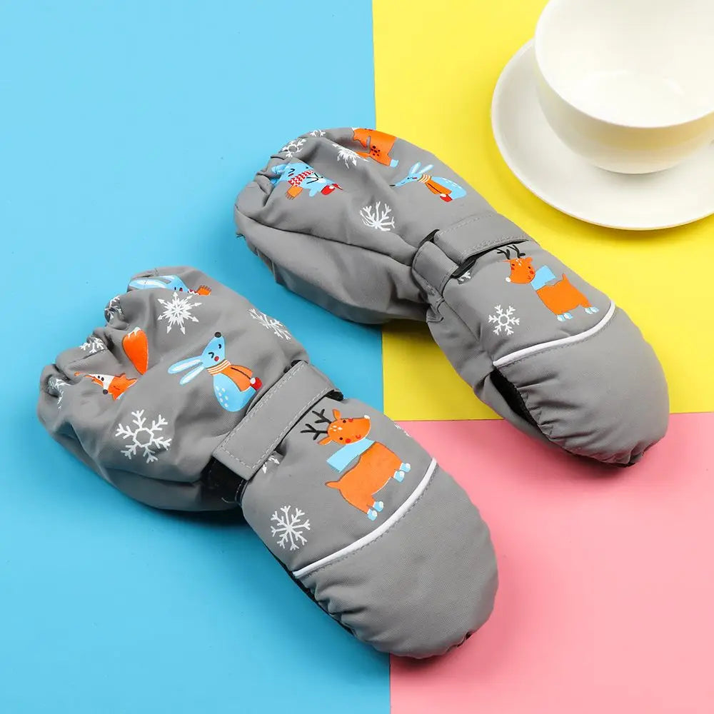 Kids' Rabbit Ski Mittens – Thick Warm Snow Mittens (Ages 2–6)