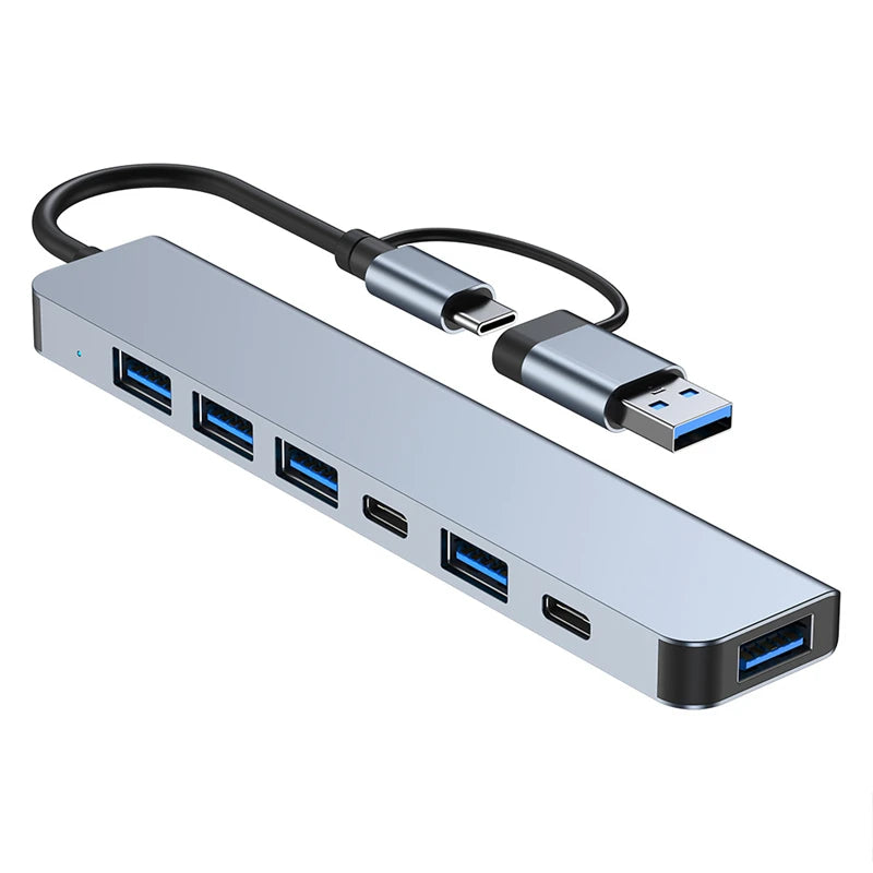 HUB USB C 3.0 Type C Splitter Multi 4K HDMI Monitor RJ45 Ethernet PD Power Adapter Docking Station  Laptop Splitter For Macbook