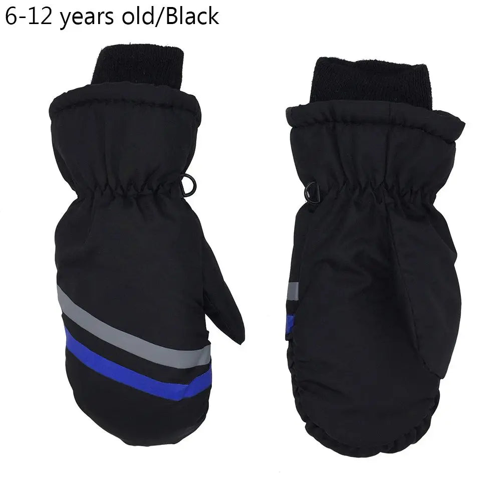 Kids' Insulated Snow Mittens – Long Cuff, Ages 1 to 12