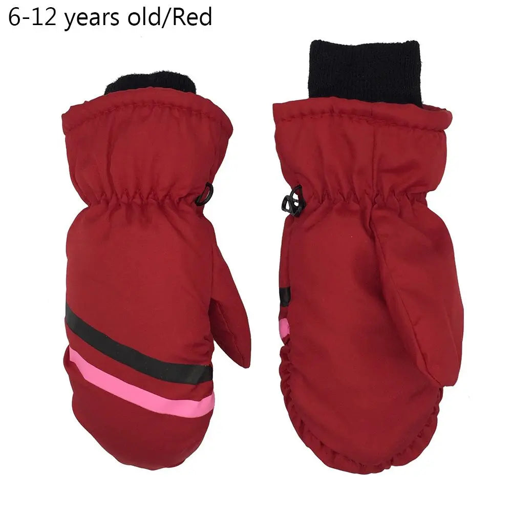 Kids' Insulated Snow Mittens – Long Cuff, Ages 1 to 12
