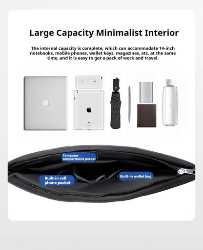 Borsa da Trasporto per Laptop di Grande Capacità - Borsa da Lavoro e Ufficio con Scomparto per Notebook