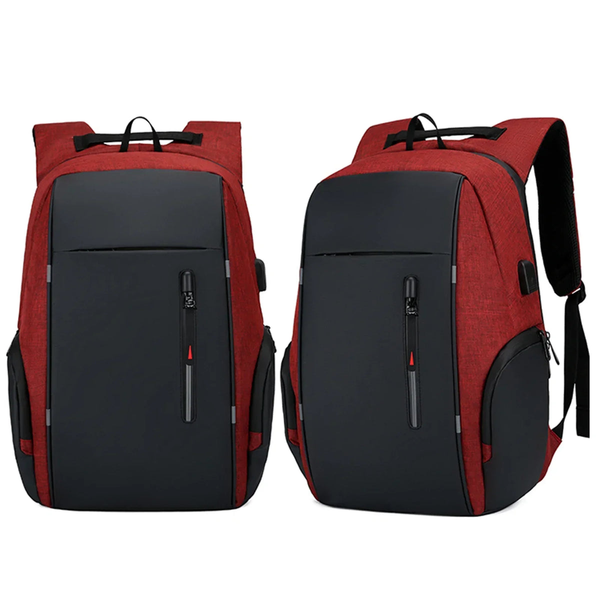 17" Laptop Backpack with USB Charging Port - Waterproof Travel Bag for Men & Women