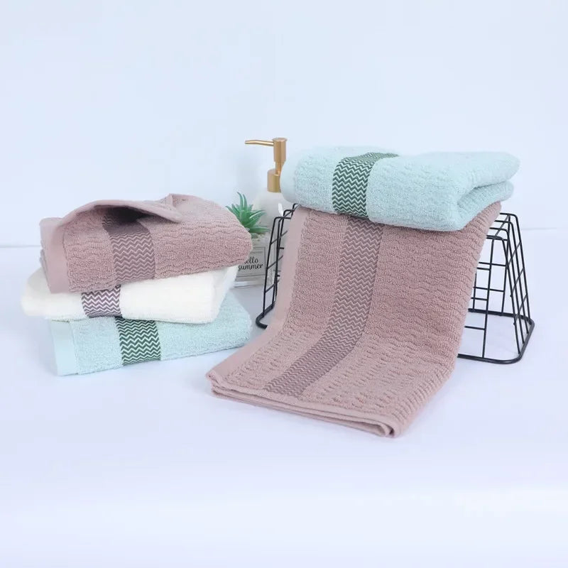 Thick Cotton Hand Towels – Pack of 2, 35 × 75 cm