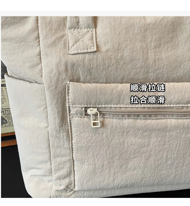 Women's Quilted Laptop Tote 13.3"-16" - Lightweight Travel Shoulder Bag