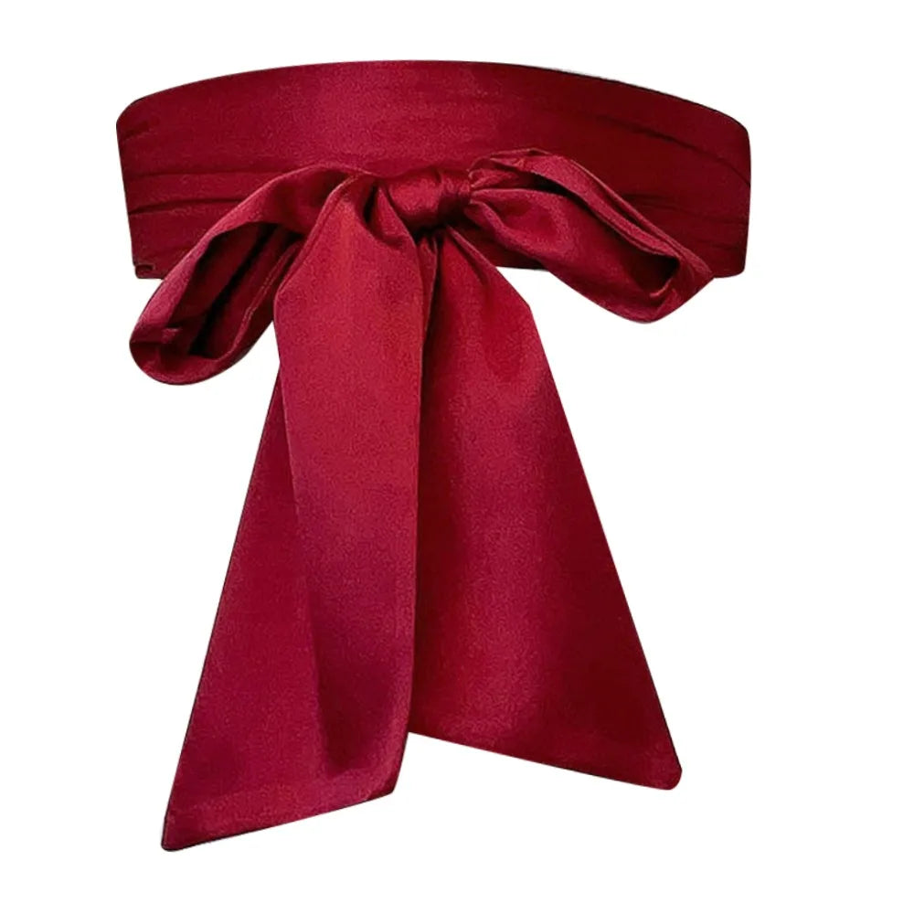Satin Bow Waist Sash – Wide Ribbon Belt for Dresses, 20 Colours
