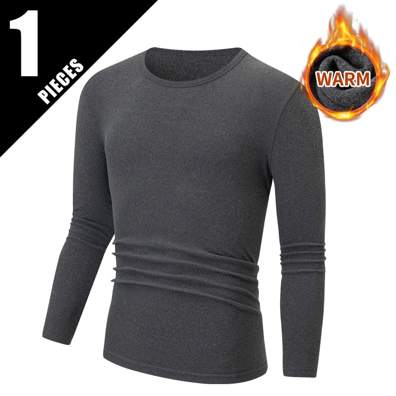 Men's Thermal Base Layer Top – Warm Long-Sleeve Undershirt