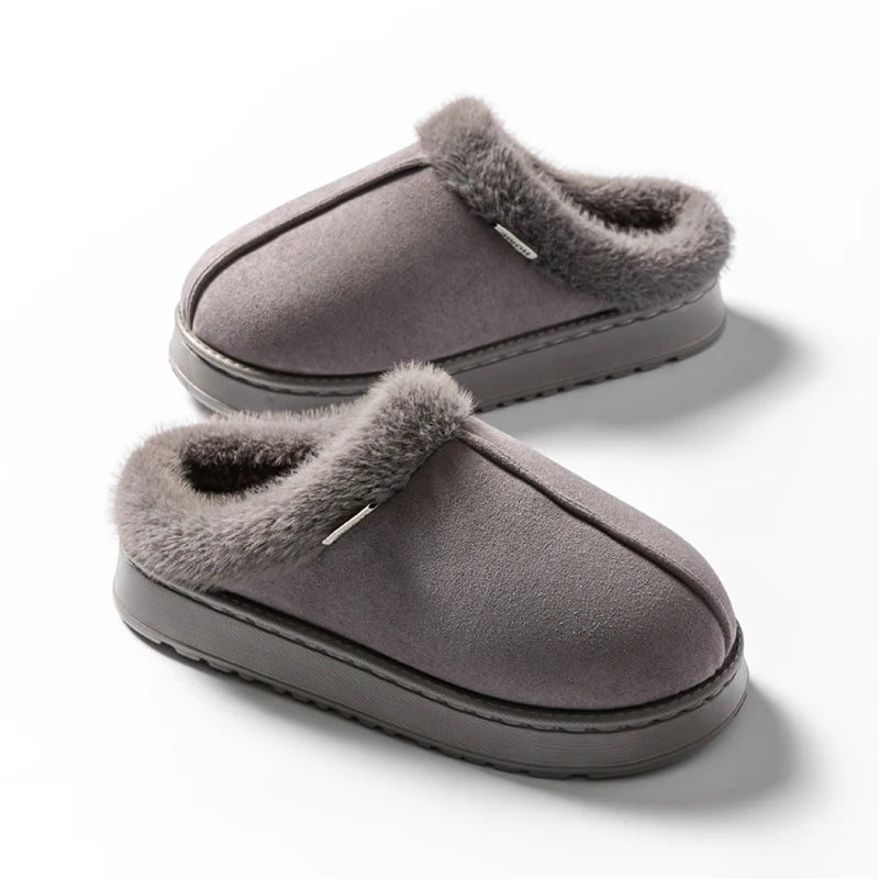 Women's Fluffy Winter Slippers – Warm Non-Slip House Slippers