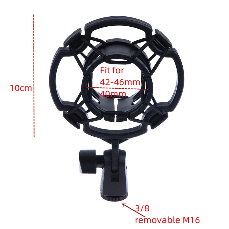 Universal Microphone Shock Mount – Anti-Vibration Mic Holder
