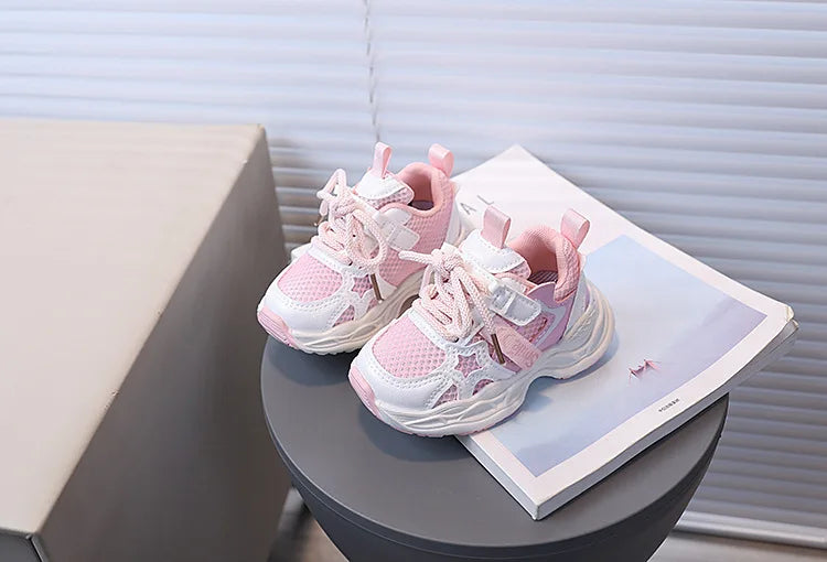 Girls' PU Leather Sneakers