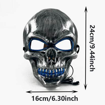 Leuchtende LED-Piratenkapitänmütze – leuchtender Dreispitz-Kostümhut für Halloween & Partys