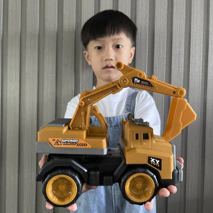 Large Construction Truck Toys – Excavator, Loader, Mixer & Crane