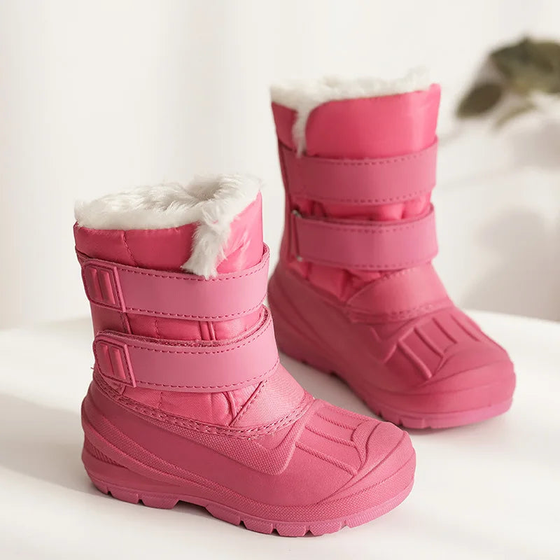 Toddler Animal Snow Boots – Plush-Lined Non-Slip Winter Boots