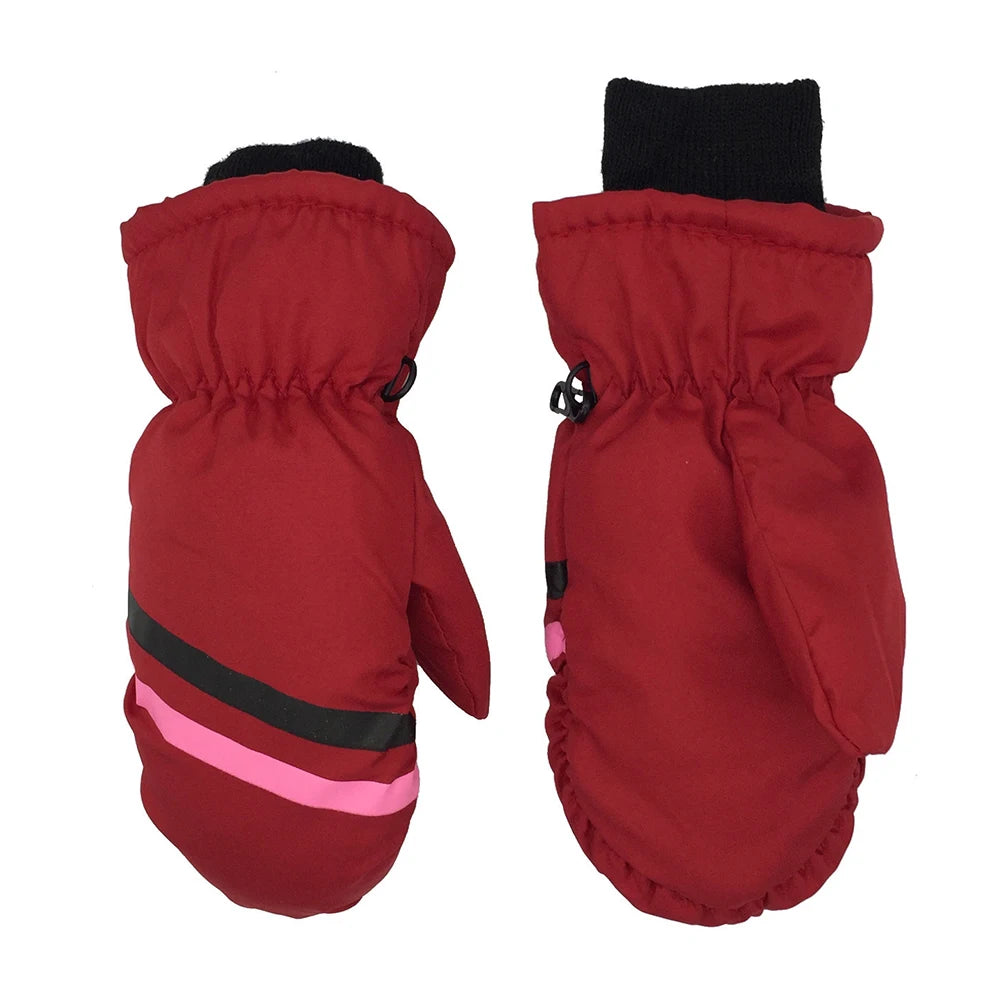 Kids' Insulated Snow Mittens – Long Cuff, Ages 1 to 12
