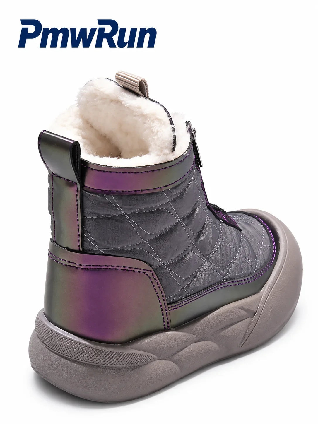 Kids' Plush-Lined Winter Snow Boots