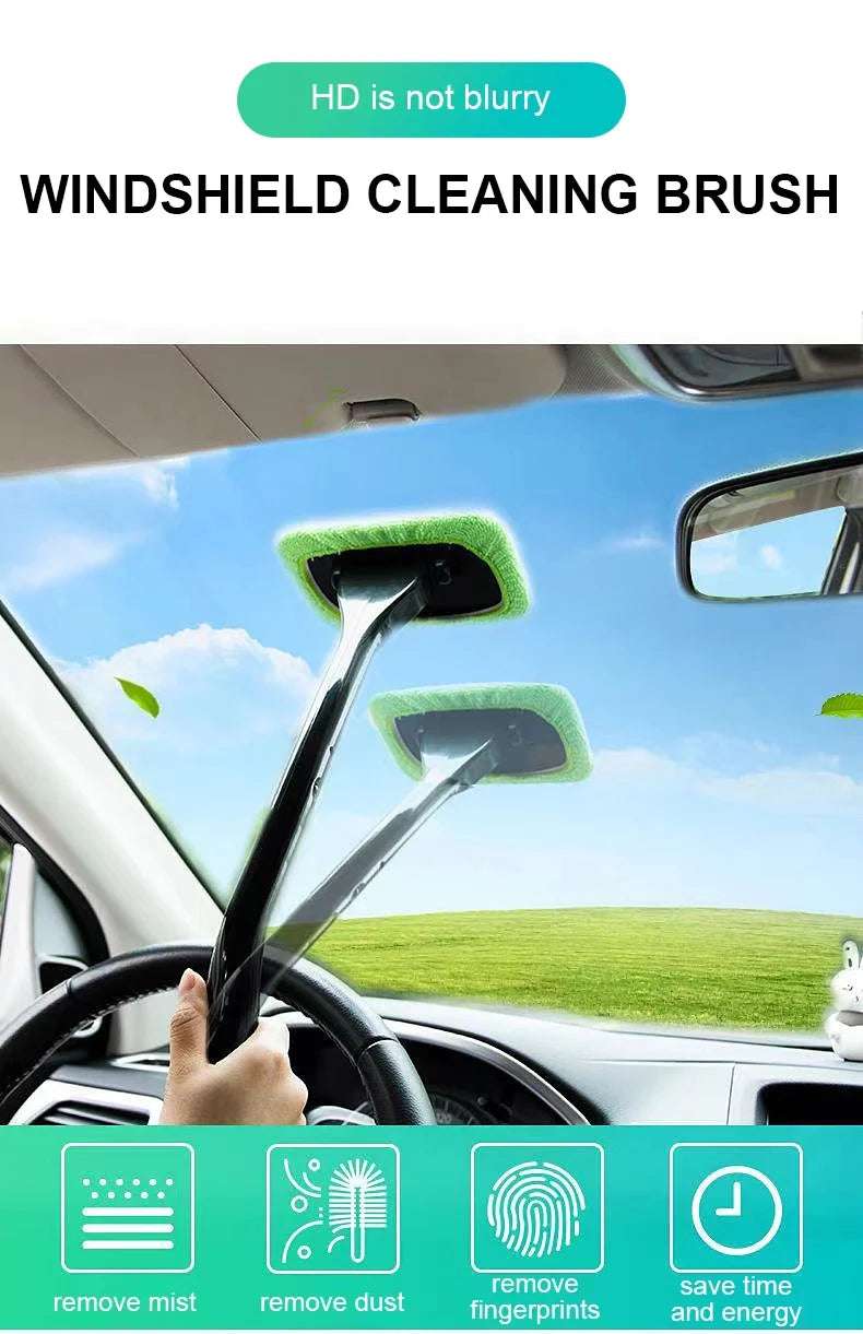 Long-Handle Car Windshield Cleaning Brush