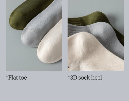 Men's Quarter Socks – 5 Pairs, Cotton-Blend Athletic Socks