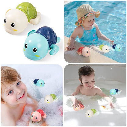 Wind-Up Bath Toys – Swimming Turtle, Duck & Whale for Kids