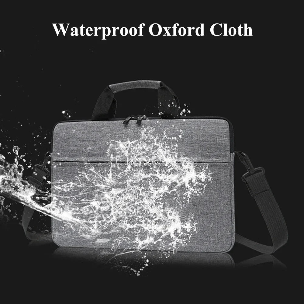 Water-Repellent Laptop Carry Case 13"-15" - Tablet Bag with Shoulder Strap