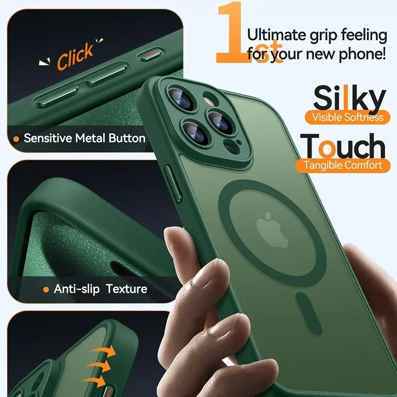 Frosted Magnetic iPhone Case