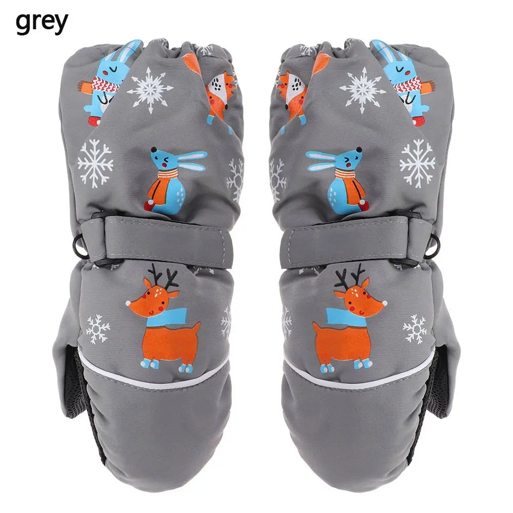 Kids' Rabbit Ski Mittens – Thick Warm Snow Mittens (Ages 2–6)