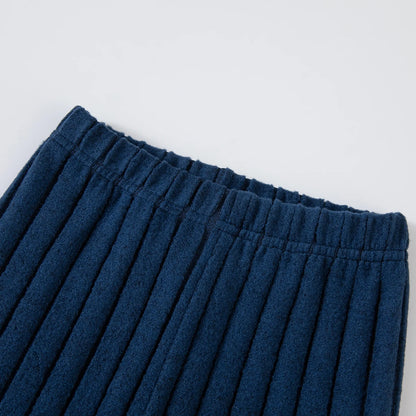 Conjunto de suéter y pantalones de bloques de color para niño - Atuendo de invierno de manga larga, tallas 90-130