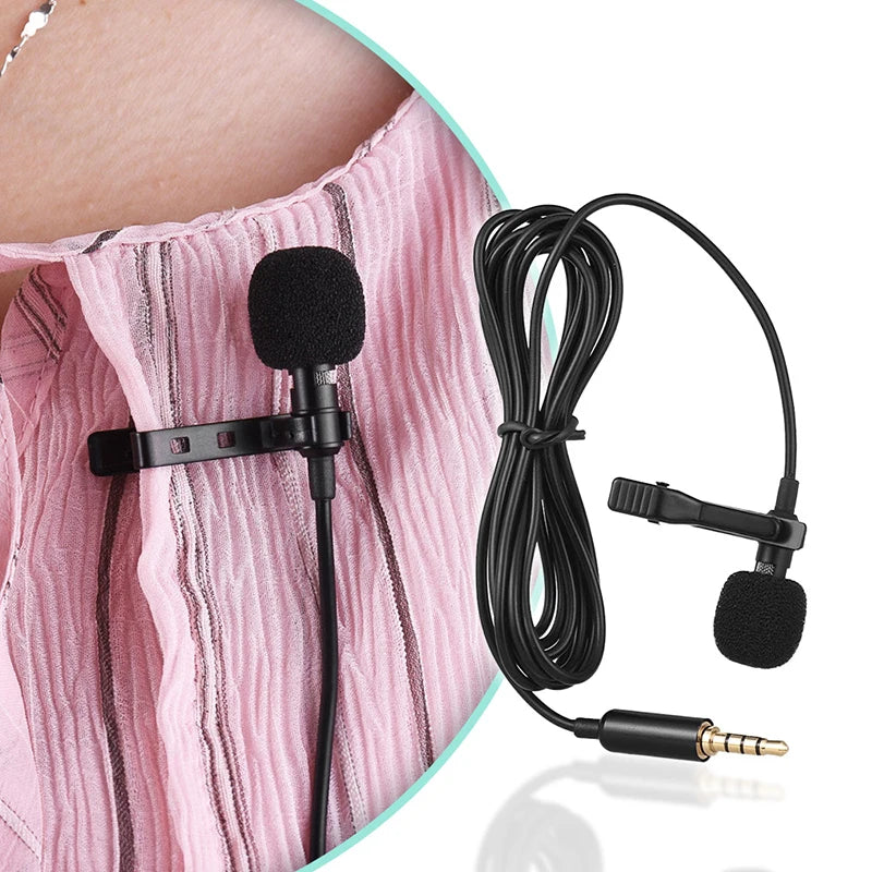 Wired Clip-On Lavalier Microphone – 3.5 mm, USB-C & USB Options
