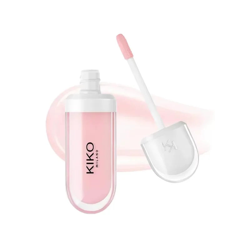 Original Kiko 3D Mirror Lip Glaze Waterproof Non Fading and Non Stick Cup Gentle Bean Paste Color Fine Shiny Point Charm Red