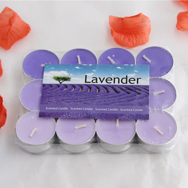 12pcs Scented Candles Gradient Color Soy  Smokeless Room Ornaments Aromatic Aroma  for Festivals Bedroom Party Living Room