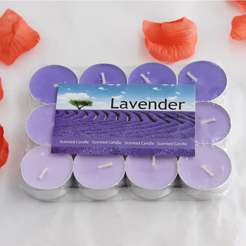 12pcs Scented Candles Gradient Color Soy  Smokeless Room Ornaments Aromatic Aroma  for Festivals Bedroom Party Living Room