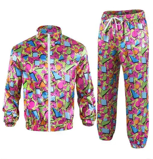 80s & 90s Retro Tracksuit Costume Set