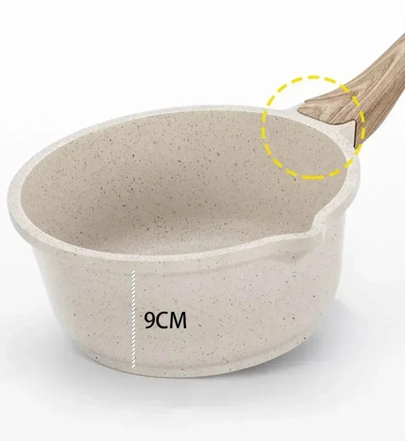 White Nonstick Aluminum Pots & Cookware Sets