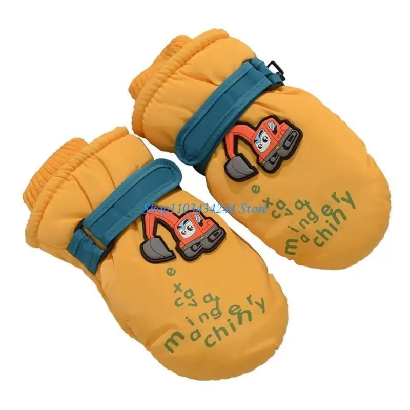 Kids' Ski Gloves for Ages 3–5 – Adjustable Snow & Cycling Gloves
