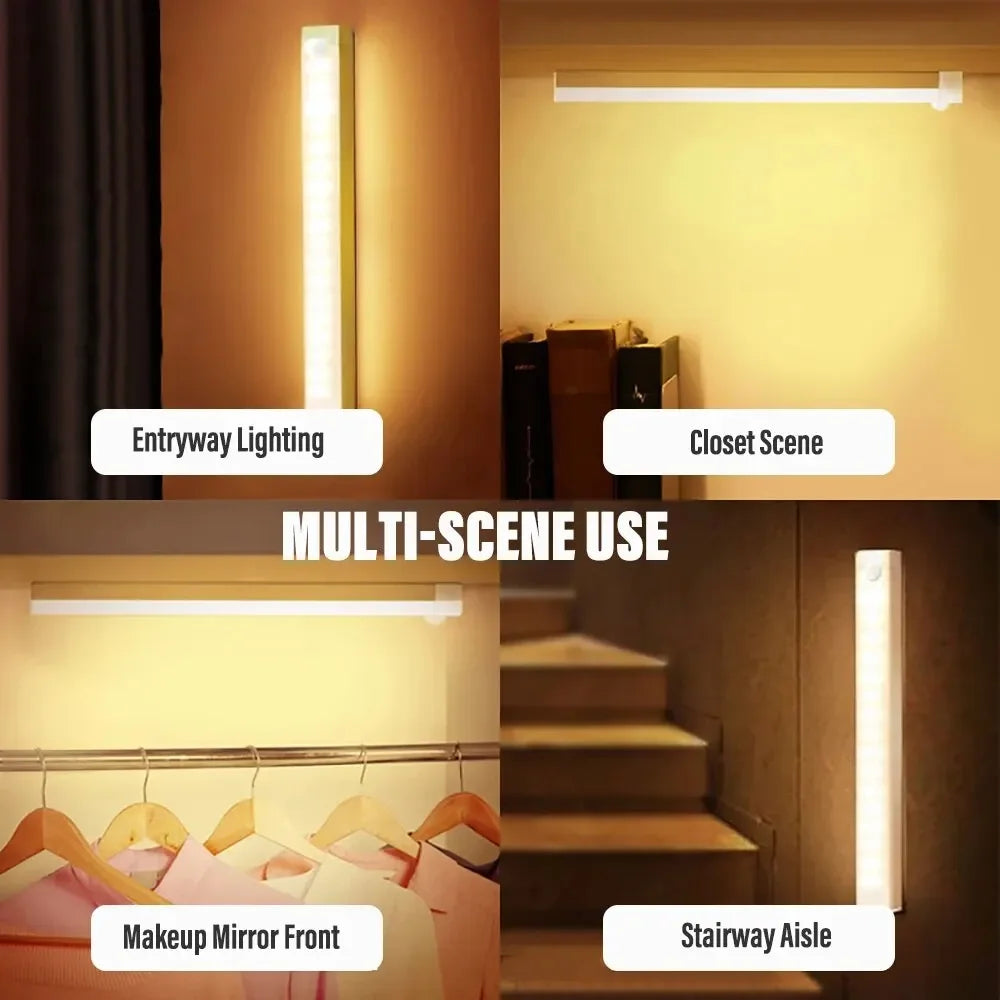 Rechargeable Motion Sensor LED Light Bar – Wireless Under Cabinet & Closet Light
