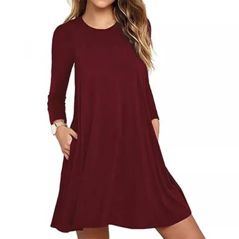 Women's Embroidered A-Line Mini Dress