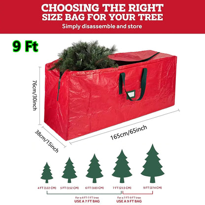 Christmas Tree Storage Bag – Fits Up to 9 ft Artificial Trees, with Handles