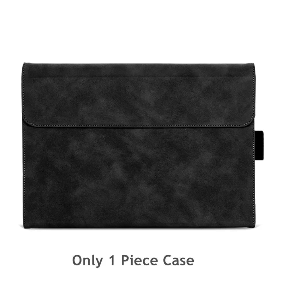 Folio Case for Microsoft Surface Pro 13-inch (12th Edition) 2026 Multi-Angle Stand PU Leather Protective Cover with Pen Holder