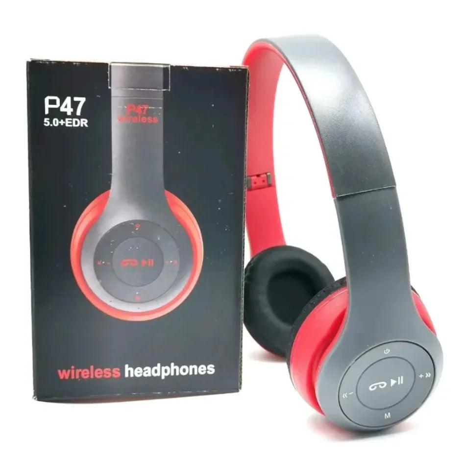 Foldable Bluetooth Headphones – Over-Ear Wireless with Mic