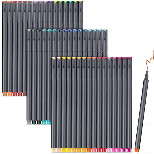 Colored Fineliner Pens – Fine Point Markers for Journaling, Drawing, Note Taking & Office Art