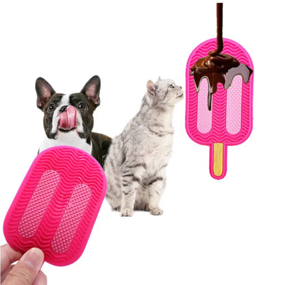 Lick Mat for Cats & Small Dogs – Suction-Cup Slow Feeder