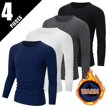 Men's Thermal Base Layer Top – Warm Long-Sleeve Undershirt