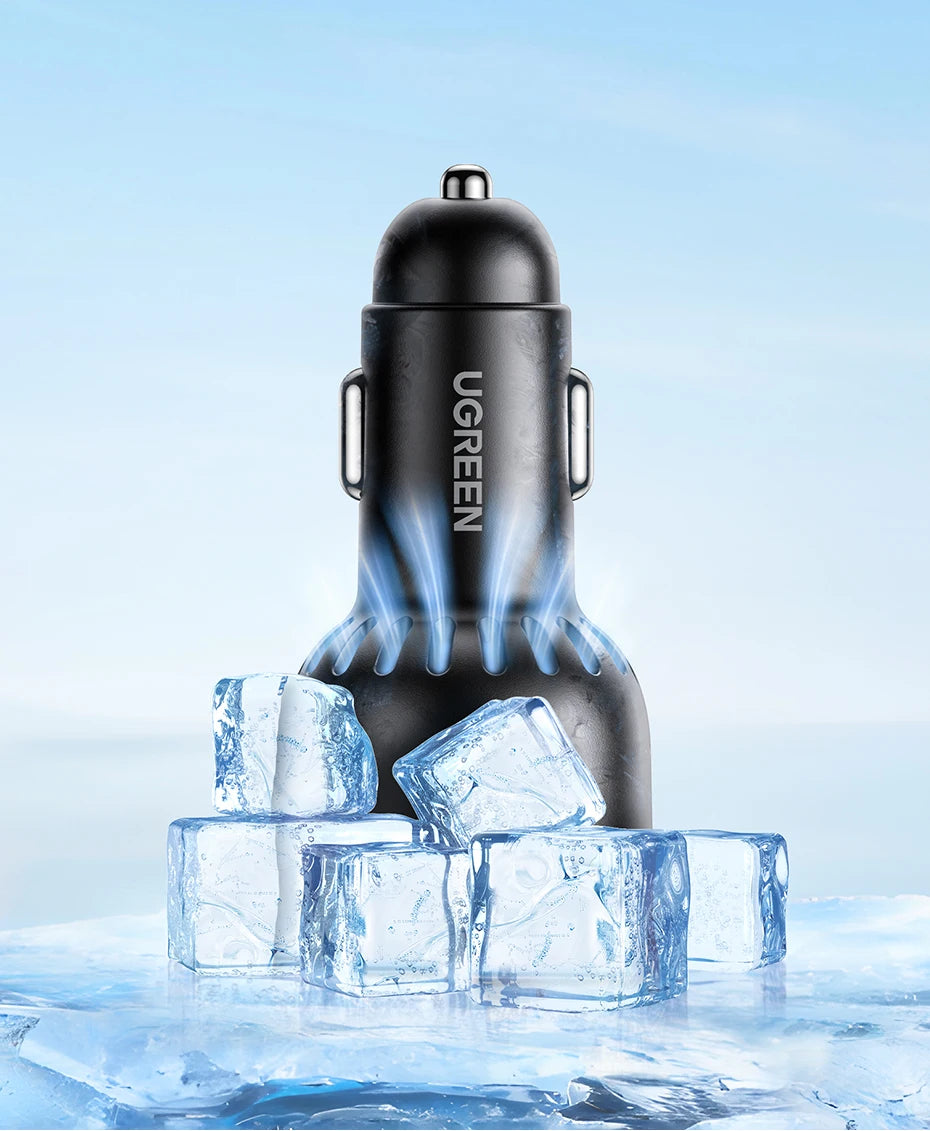 UGREEN 130W 3-Port USB-C Car Charger