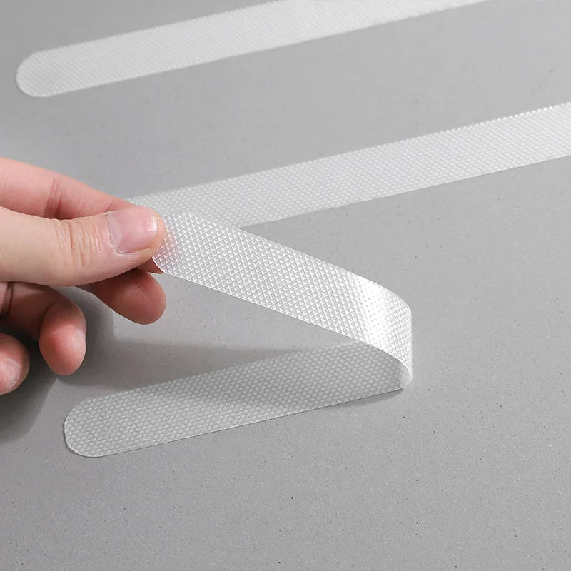 Transparent Non-Slip Adhesive Strips for Bath & Stairs