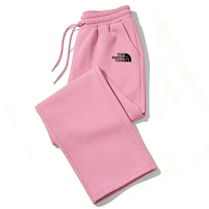 SONDR Pantaloni in pile da donna a gamba dritta dal taglio morbido