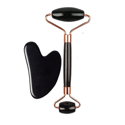 Ensemble rouleau à glace et Gua Sha pour le visage | Rouleau facial en silicone pour lifter, sculpter et masser