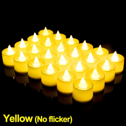 Flammenlose LED-Teelichter | Batterien inklusive | Warmes oder weißes Licht | 1er-, 6er- oder 12er-Pack | Deko für Hochzeit & Party